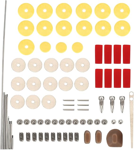 Flute maintenance tools kits,Practical DIY Repair Maintenance Kit Set Musical Instrument Parts Accessories for Flute, suitable for flute lovers