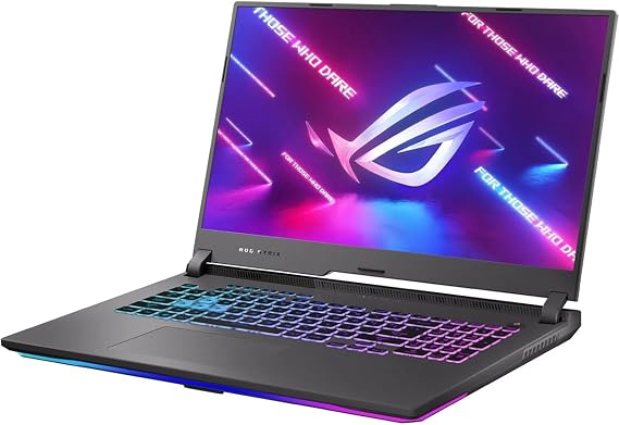 ASUS ROG Strix G17 (2022) Gaming Laptop, 17.3a 144Hz IPS FHD Display, NVIDIA GeForce RTX 3050 GPU, AMD Ryzen 7 6800H Processor, 16GB DDR5 RAM, 512GB SSD, RGB Keyboard, Windows 11, G713RC-RS73