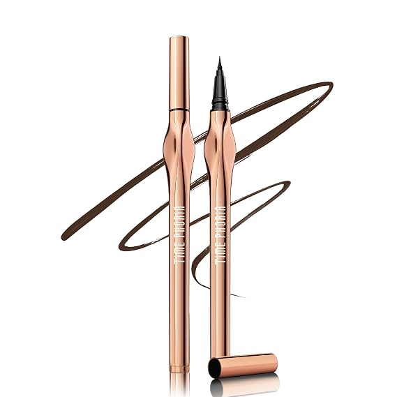 Superstay Eyeliner-Waterproof Liquid Eye Liner Pencil, Stay All Day Makeup, Long Lasting Satin Finish, Smudge-Proof & Transfer-Resistant, Sweatproof, Built in Sharpener (02 Brown)