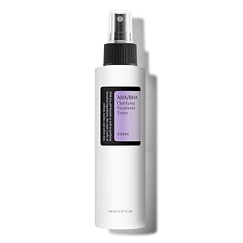 COSRX AHA/BHA Treatment Toner 5.07 fl.oz/ 150ml, Facial Exfoliating Spray for Whiteheads, Pores, Uneven Skin, Korean Toner, Not Tested on Animals, Korean Skin Care