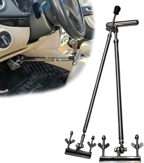 Car Hand Controls Device for Disabled Drivers, 304 Stainless Steel Handicap Driver Hand Control, Portable Handicap Driving Hand Controlled Drive Assist for Injured, Handicap
