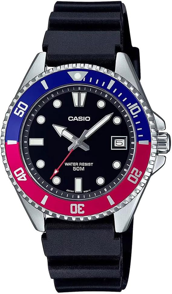 Casio MDV-10-1A2VDF Kol Saati, Standart, Analog, Lacivert-Kırmızı, Erkek