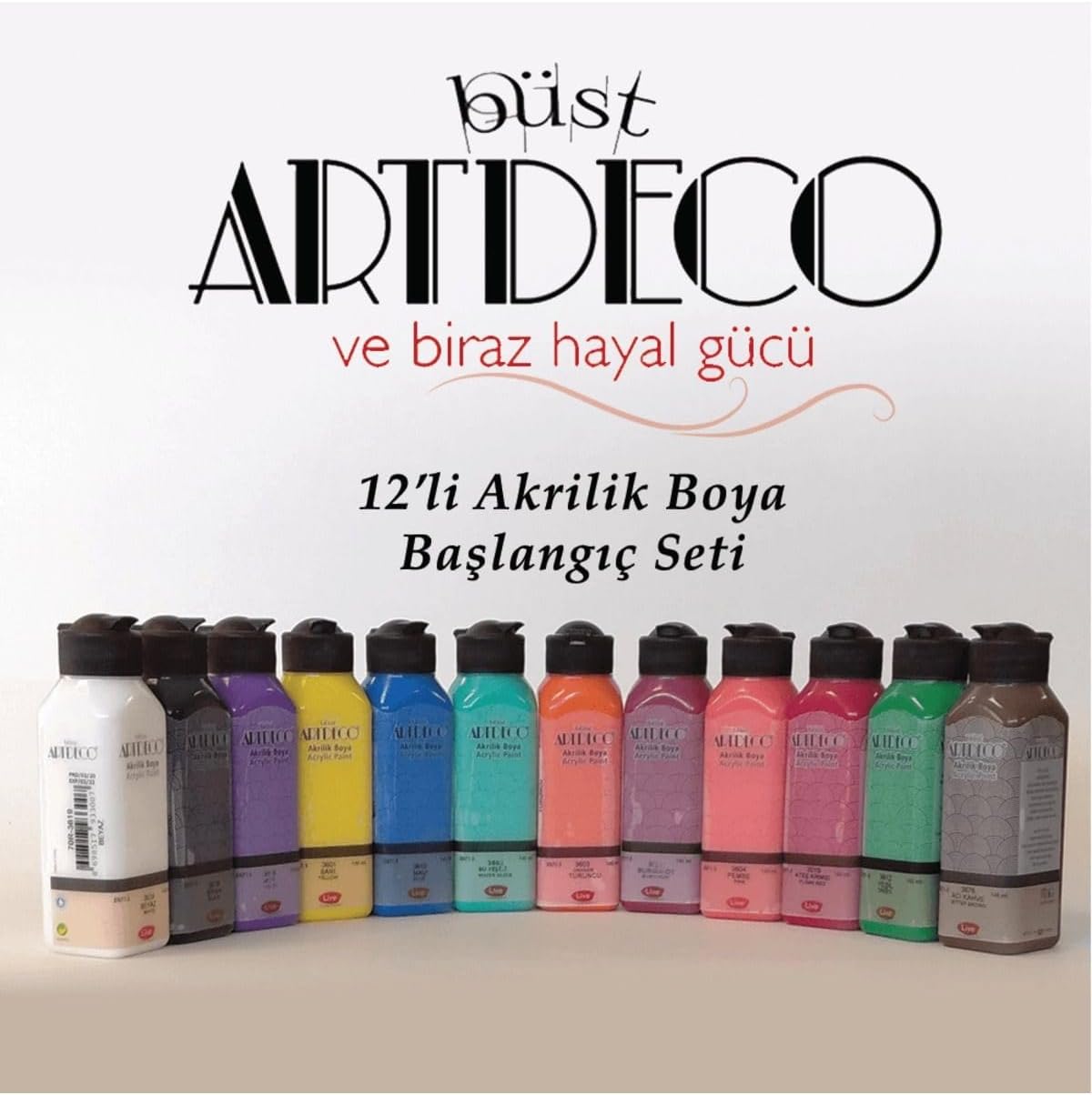 Artdeco Acrylic Paint Starter Set 140 Ml 12 Li Multi Color