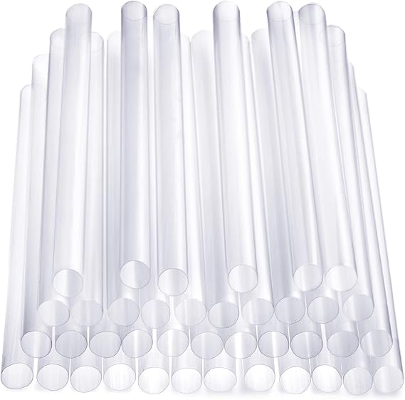 Comfy Package Jumbo Smoothie Boba Straws [100 Pack] Clear | 8.5" High, 10 MM Wide, Strong BPA-Free Plastic, Milkshakes, Thick Drinks, Iced Coffee, Slushies & Parties
