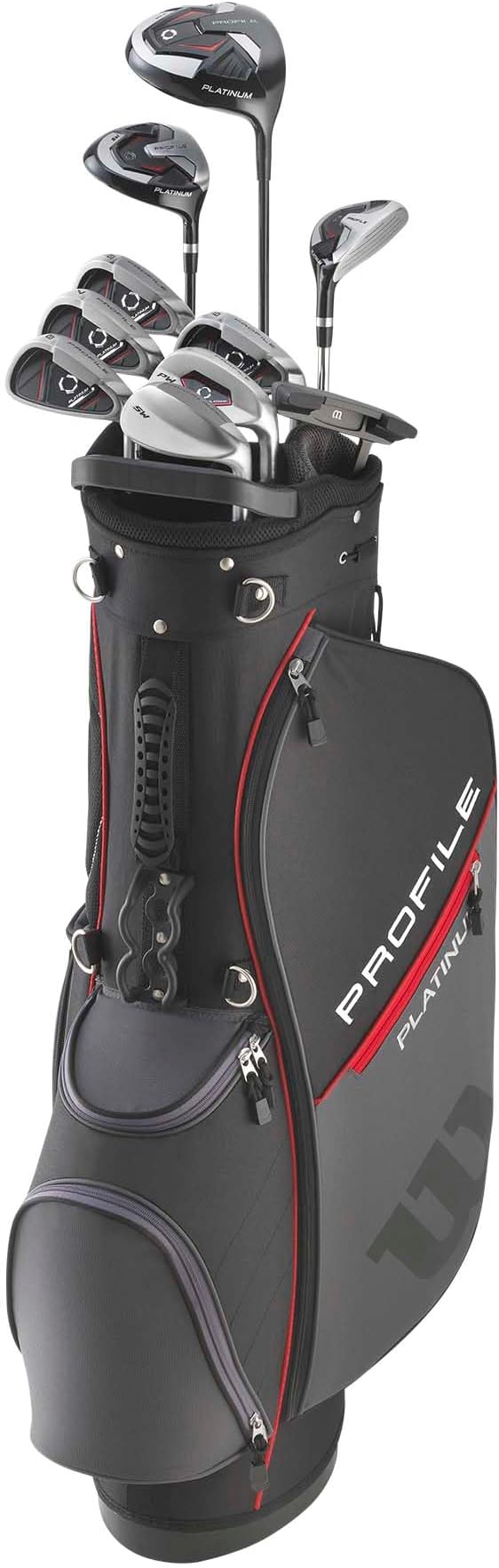 WILSON Golf Profile Platinum Package Set Men's Right Handed Regular Carry Gray/Black