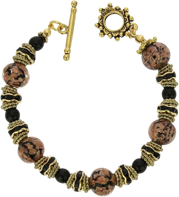 Glass Of Venice Murano Glass Symphony Bracelet - Black