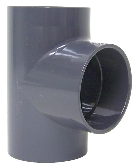 PVCT04 PVC Tee, 4", 4-1/2" Socket ID
