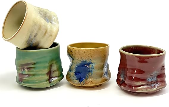 Espresso and tea mug set, 5oz colored coffee mugs.