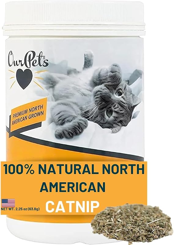 Our Pets High Potency Catnip Blend, 2.25 Ounce Jar, 100% Natural, 2 Cups