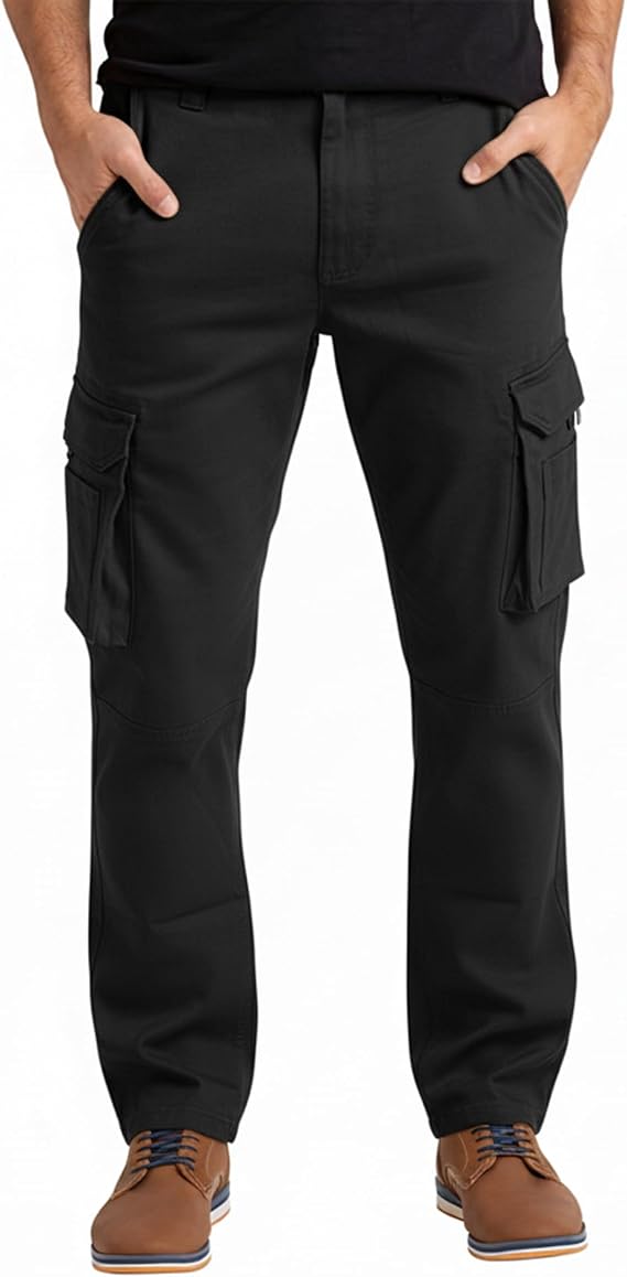 Alamo Casual Cargo Pants for Men, Regular Fit Cargo Work Pants for Men