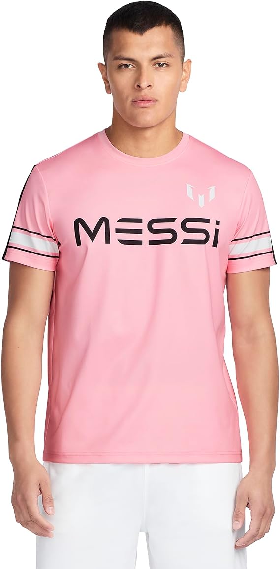 Messi Men's Mesh Tee, Lifestyle Short Sleeve T-Shirt