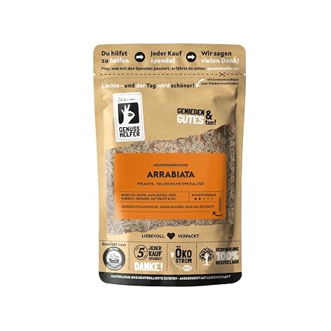 Bremer Gewürzhandel Arrabiata Gewürzmischung gemahlen würzig-scharf italienische Gewürzmischung für eine authentische Arrabiata Pastasauce 10 x 100g