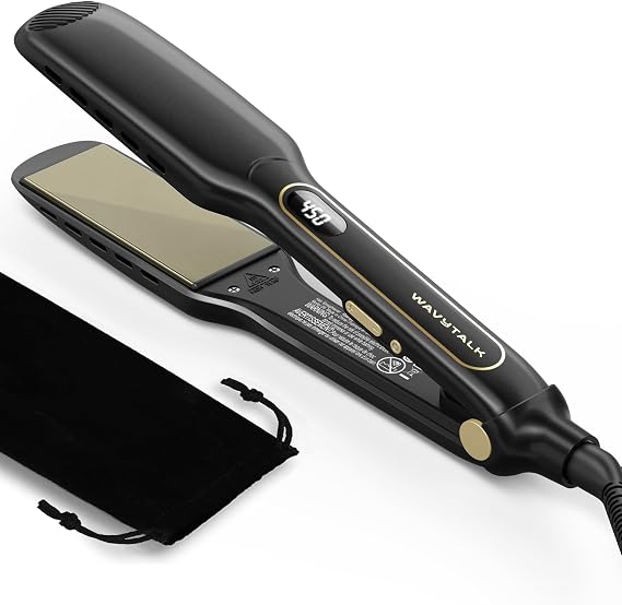 Wavytalk Wet to Straight Hair Straightener, 1.75 Wide Vent Sesh Flat Iron