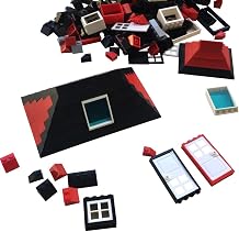 Taken All 161 Pieces Education Building Bricks Block Windows, Doors and Roof Tiles Set - Comptible Major Brands