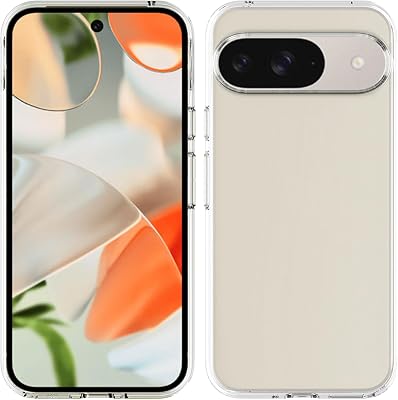 TENOC Phone Case for Google Pixel 9 & Google Pixel 9 Pro, Clear Case Shockproof Protective Bumper Slim Cover for 6.3 Inch