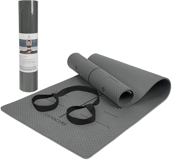 Extra Large Yoga Mat 72" x 26" - Non Slip Exercise Mat 8mm Thick Eco Friendly with Carrying Strap for Yoga, Pilates, Home Workouts & Floor Fitness