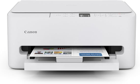 Canon PIXMA TS6520 Wireless Color Inkjet Printer Duplex Printing, White Home Printer with Copier/Scanner, 1.42 OLED Display, Intuitive Control Panel, Compact Design | Copier/Scanner, 1.42' OLED Display, Intuitive Control Panel, Compact Design, Duplex Printing