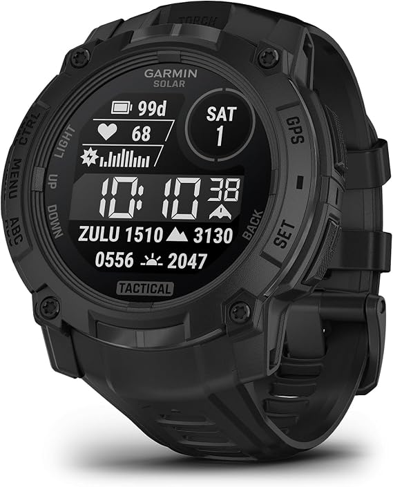 Garmin Instinct 3 Tactical, Solar, 45mm, Black