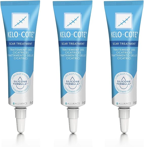 KELO-COTE Scar Care Gel C-section Post Surgery Scar Care Supplies, 0.2 oz 6 g - Set of 3