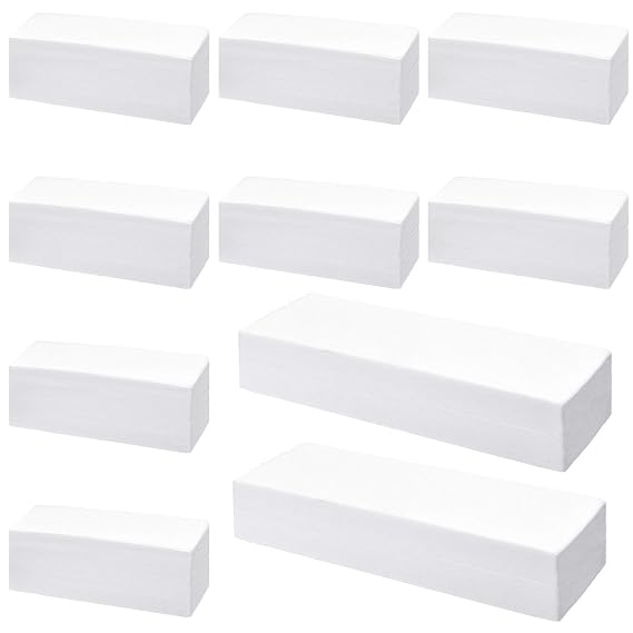 Maitys 1000 Pieces Non-woven Wax Strips for Body Facial Hair Removal Beauty Waxing Sheets Soft Wax Strips for Women Men Leg Face Chest Back Eyebrow Armpit and Bikini, 2.8'' x 7.9'' and 1.5'' x 3.9''
