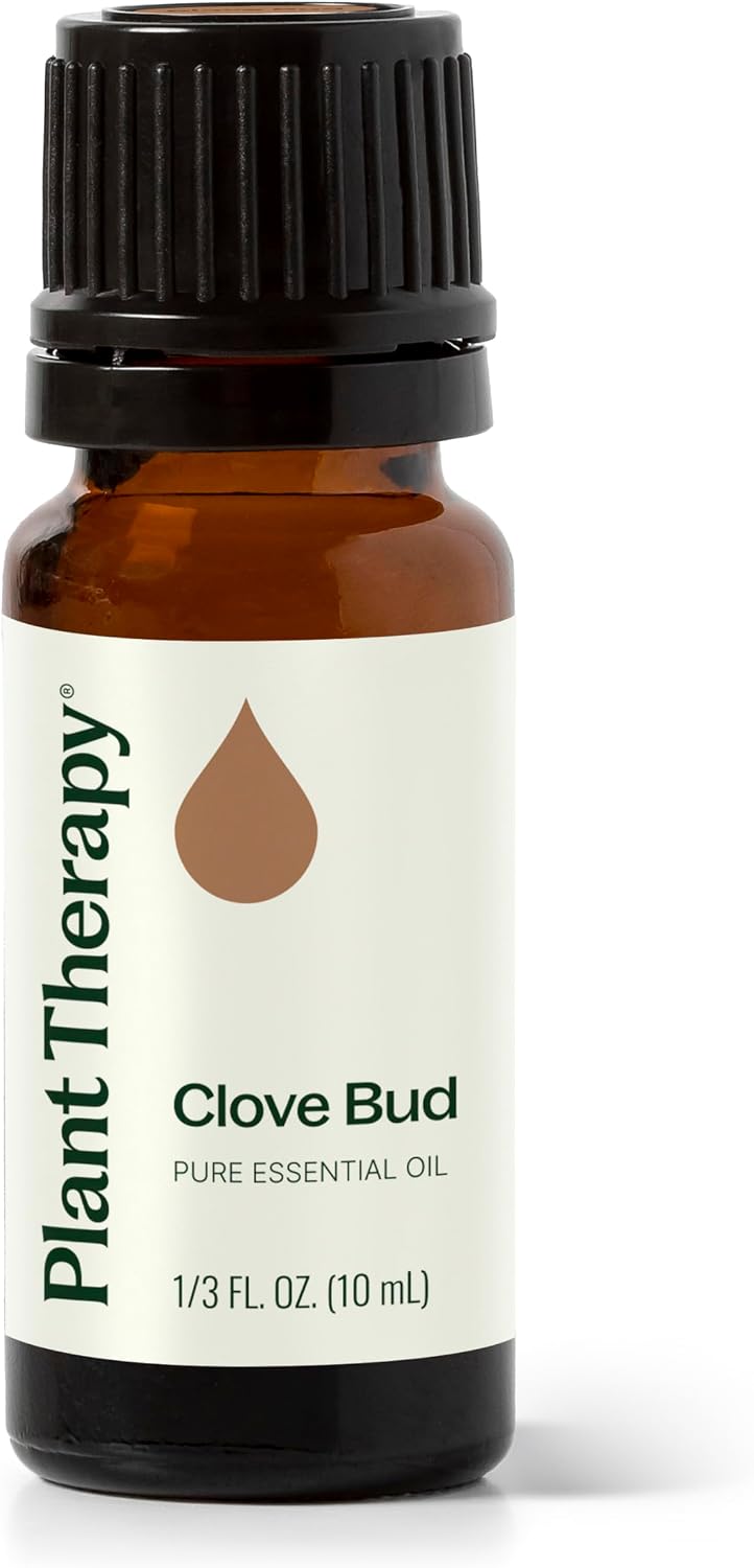 Plant Therapy Clove Bud Essential Oil 100% Pure, Undiluted, Natural Aromatherapy, Therapeutic Grade 10 mL 13 oz
