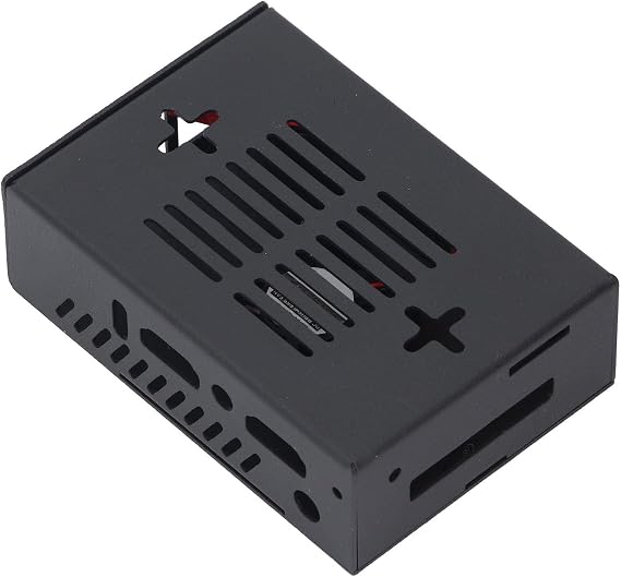 Zinc Alloy Case for Orange Pi 5 MAX, Metal Cooling Housing with 30x30x8mm Fan, 2 Pin Interface, Single Board Computer Enclosure, Enhanced Heat Dissipation