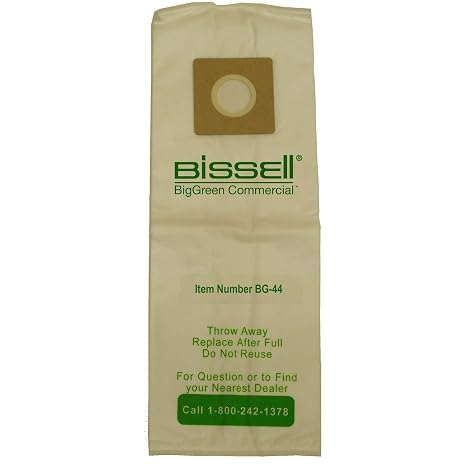 Bissell Commercial BG-44 Vac Bag Bssl Bg101H (Pack of 4)