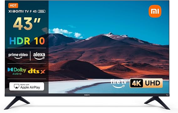 Xiaomi TV F 43 43 Inch 4K UHD Smart TV Fire OS8 HDR10 L43MB-FAEU [Energy Class F]