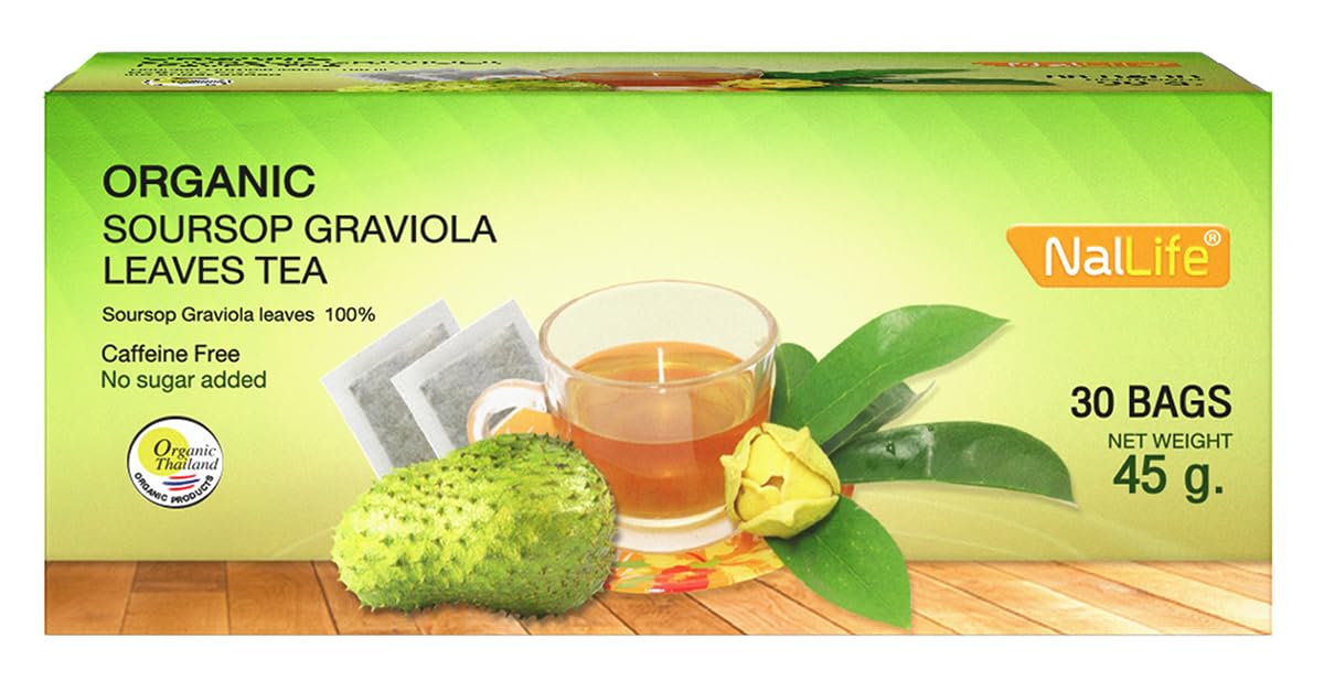NalLife ORGANIC Soursop Graviola Leaves for Tea 200 Leaves