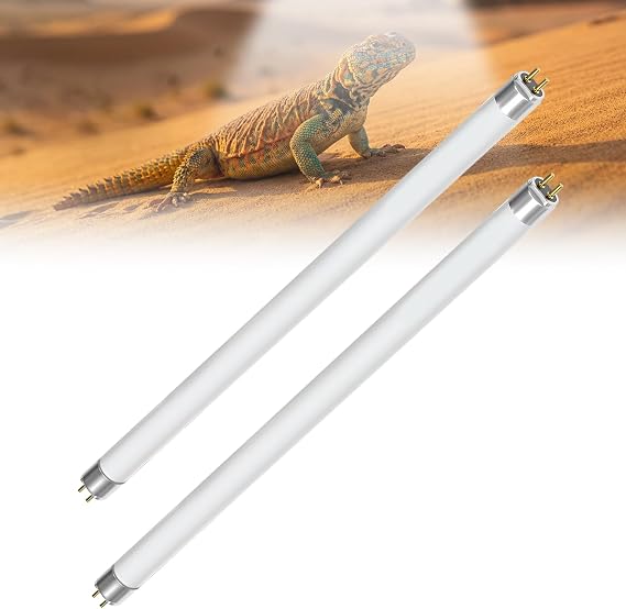 2 Pack 8W T5 UVB Light for Reptiles Kit 10.0 UVA/UVB Bulb 12Inch/300mm [Energy Class A]