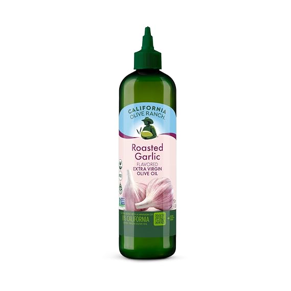 California Olive Ranch Garlic Extra Virgin Olive Oil Chefs Bottle, 8.5 FZ