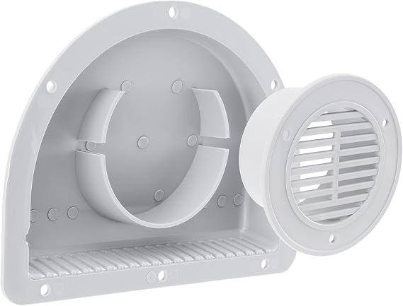 RV ATV Cargo Trailer Side Air Vent White