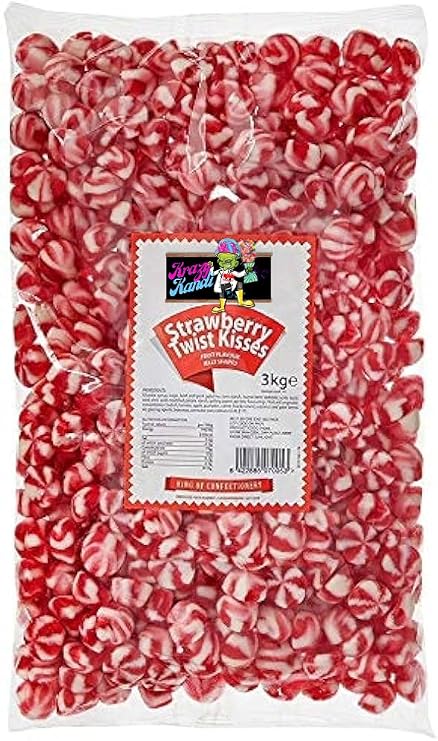 Ultimate Sweets Mix 3kg Bulk Bag | An Assortment for Lovers of Vidal Sweets | Pick & Mix Favourites - Fizzy, Jelly, Pencils & More (Strawberry Twist Kisses)