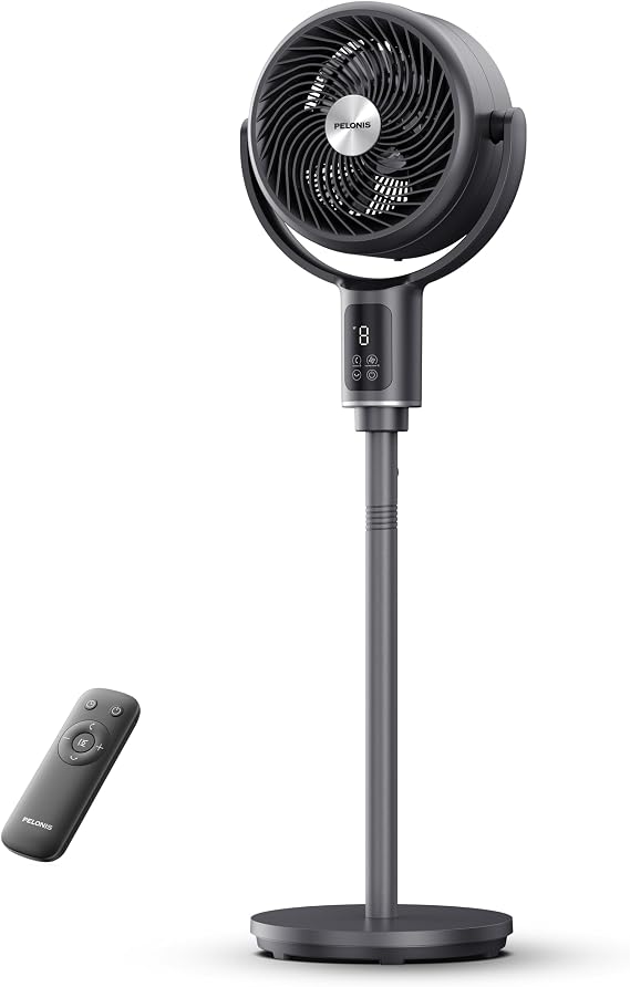 Pelonis Fan, Sessiz Çalışma, Hız Ayarı, Dikey ve Yatay Eksende Salınım (Uzaktan Kumandalı - 2 Eksende Salınım - 20 dB - Ayarlanabilir Yükseklik)