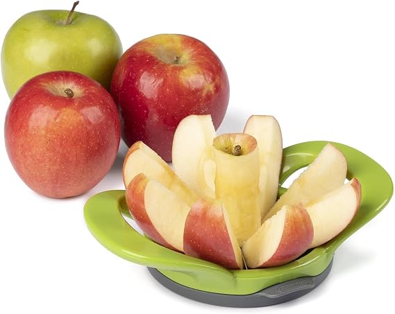 PrepWorks Apple Slicer and Corer with Safety Cover, 8 Slices, Green