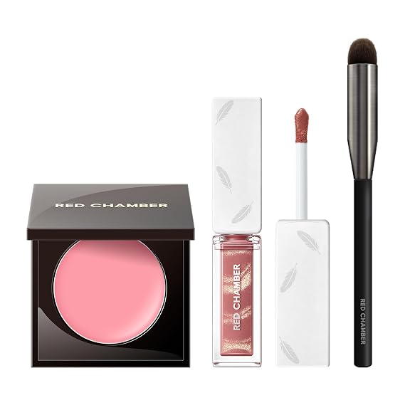 RED CHAMBER Bundle with Multi-purpose Cream, Baeshu & Gloss, Rose Glit & Makeup Brush