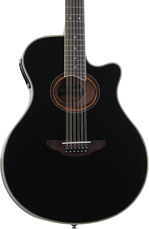 Yamaha APX700II 12-String Thinline Acoustic-Electric Guitar, Black