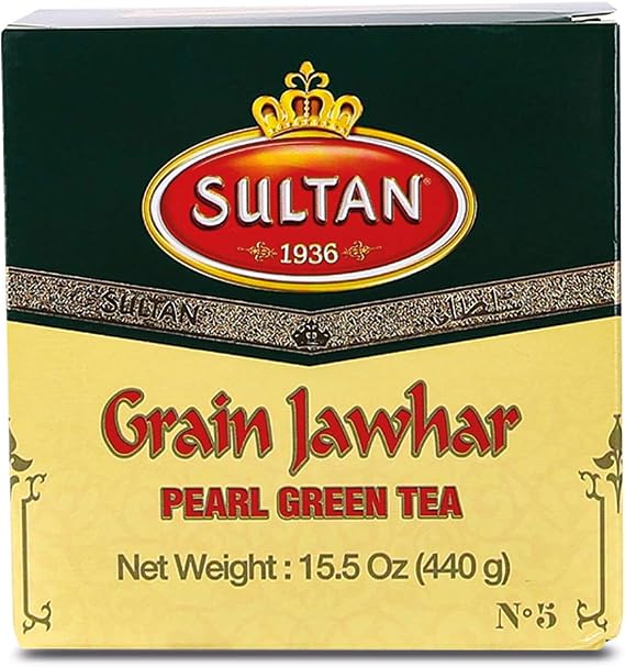 SULTAN TEA Moroccan Jawhar Loose Green Tea, Herbal Green Teas 440g (Single Pack - 440g)