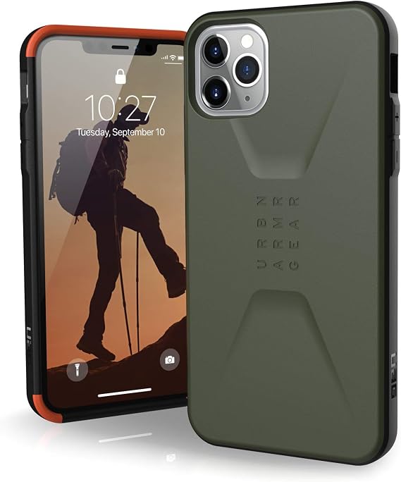 URBAN ARMOR GEAR iPhone 11 Pro Max 6.5 inch Shockproof Case CIVILIAN Olive Drab Japan Authorized Dealer Product UAG-IPH19LS-OD