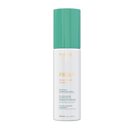 Prohall Cosmetic Pro R Liquid Keratin Hair Treatment for Dry Damaged Hair- Replenish Lost Hair Nutrients & Reconstruct the Fiber while Promoting Strength & Shine - Quick 5 min Application - 6.76FlOz
