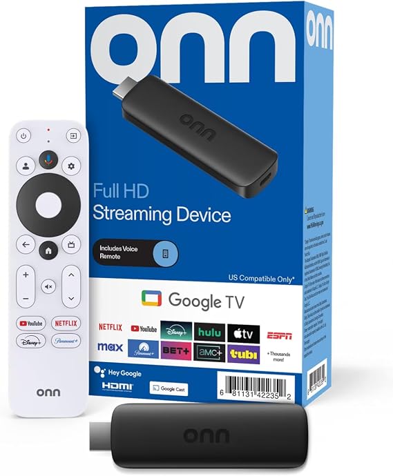 Full HD Streaming Device, Google TV - Fast Streaming, 8GB Storage, 1.5GB RAM, Remote with Voice Control