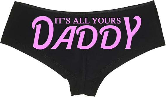 Knaughty Knickers It's All Yours Daddy Boyshort Panties for Daddy's Girl ddlg