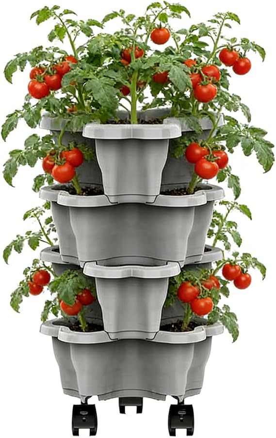 Strawberry Tower Vertical Stackable Weatherproof Multi-Tier
