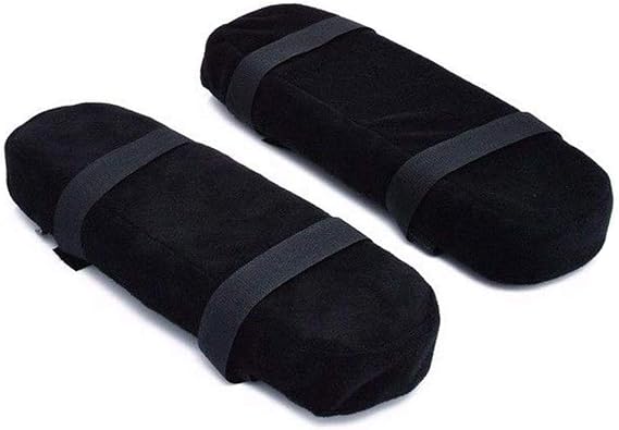 traderplus 2 Pcs Memory Foam Chair Armrest Pads Cushion Cover Elbow Pillow for Forearm Pressure Relief