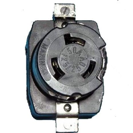 Marinco Power Products 6369CRS.OEM.Nms Receptacle, 50 Amp, 125V/250V Master/50