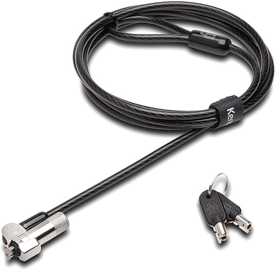 Kensington NanoSaver Keyed Laptop Lock for Select HP and Lenovo Laptops (K64444WW), Black