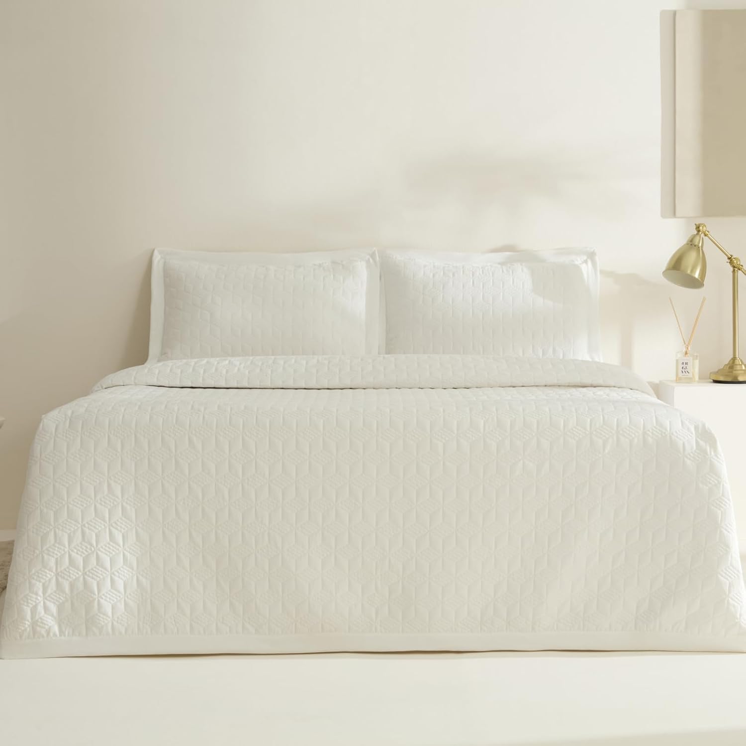 Karaca Home Liora Double Bedspread White