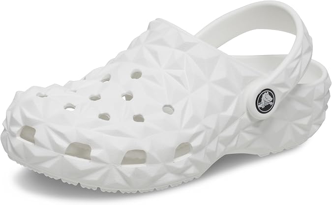 Crocs Unisex-Adult Classic Geometric Clog K WHI