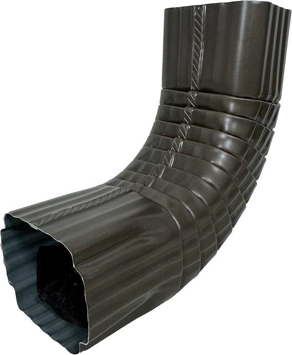 90degree, Style A, 2x3", Dark Bronze, Aluminum Downspout Gutter Elbow