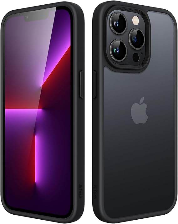 JETech Matte Case for iPhone 13 Pro Max, Black